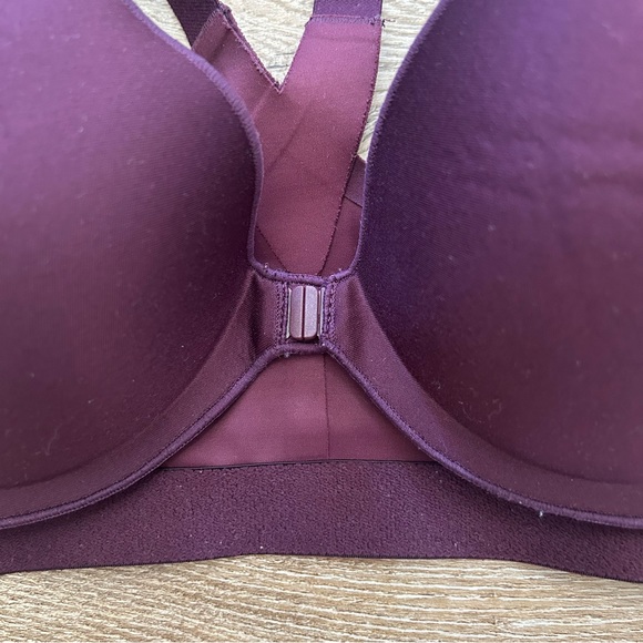 Knockout by Victoria’s Secret Zip Front Sports Bra Size 36B Max Support Wine - Picture 4 of 8
